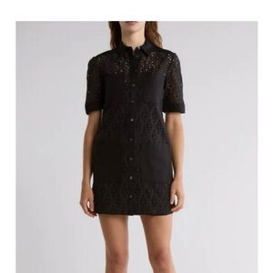NWT - Veronica Beard Rafaela Black Eyelet Dress
